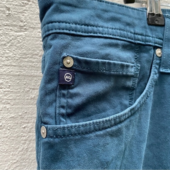 AG Adriano Goldschmeid The Graduate Tailored Leg Dark Teal Trouser Pants 40x35 - Picture 9 of 9